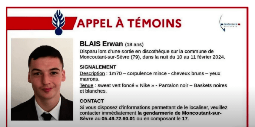 Erwan Disparition